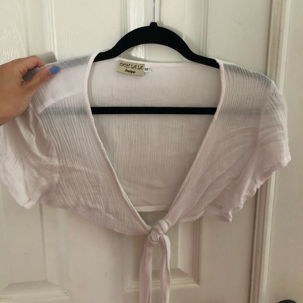 Tie front top